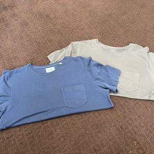 2 for 1 Billy Reid Pocket T-shirts Size Medium